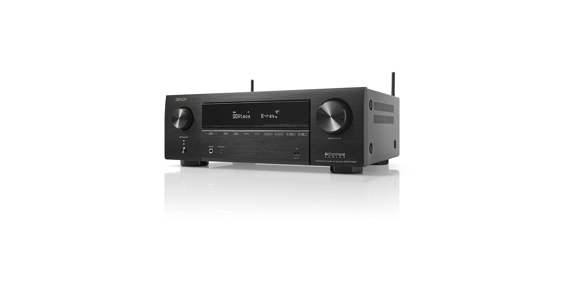アンプ DENON AVR-X1700H AVR-X1700H - 7.2 Ch. 80W 8K AV Receiver Powered by HEOS™ and